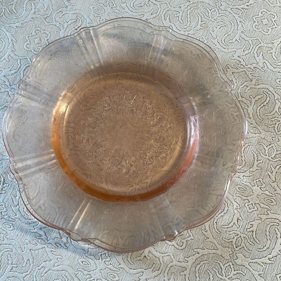3  American Sweetheart Pink Depression Glass Salad Plates - Picture 7 of 10